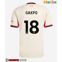 Moške Nogometnih dresov Liverpool Cody Gakpo #18 Gostujoči 2025-26 Kratki rokavi